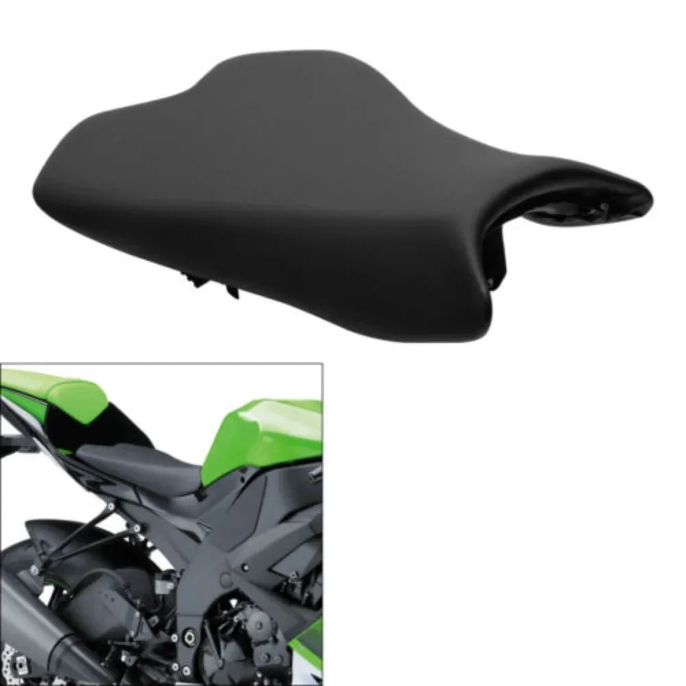 Переднее седло для водителя мотоцикла подушка Kawasaki Ninja ZX6R ZX636 2009-2018 черный