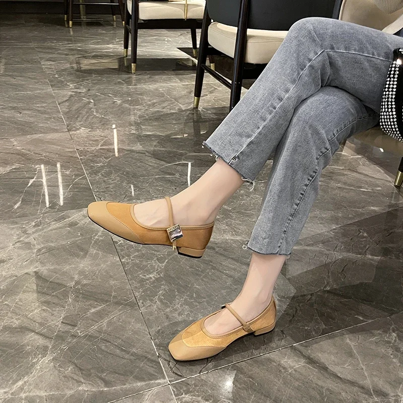 Женские туфли ручной работы из натуральной коровьей кожи на плоской подошве с