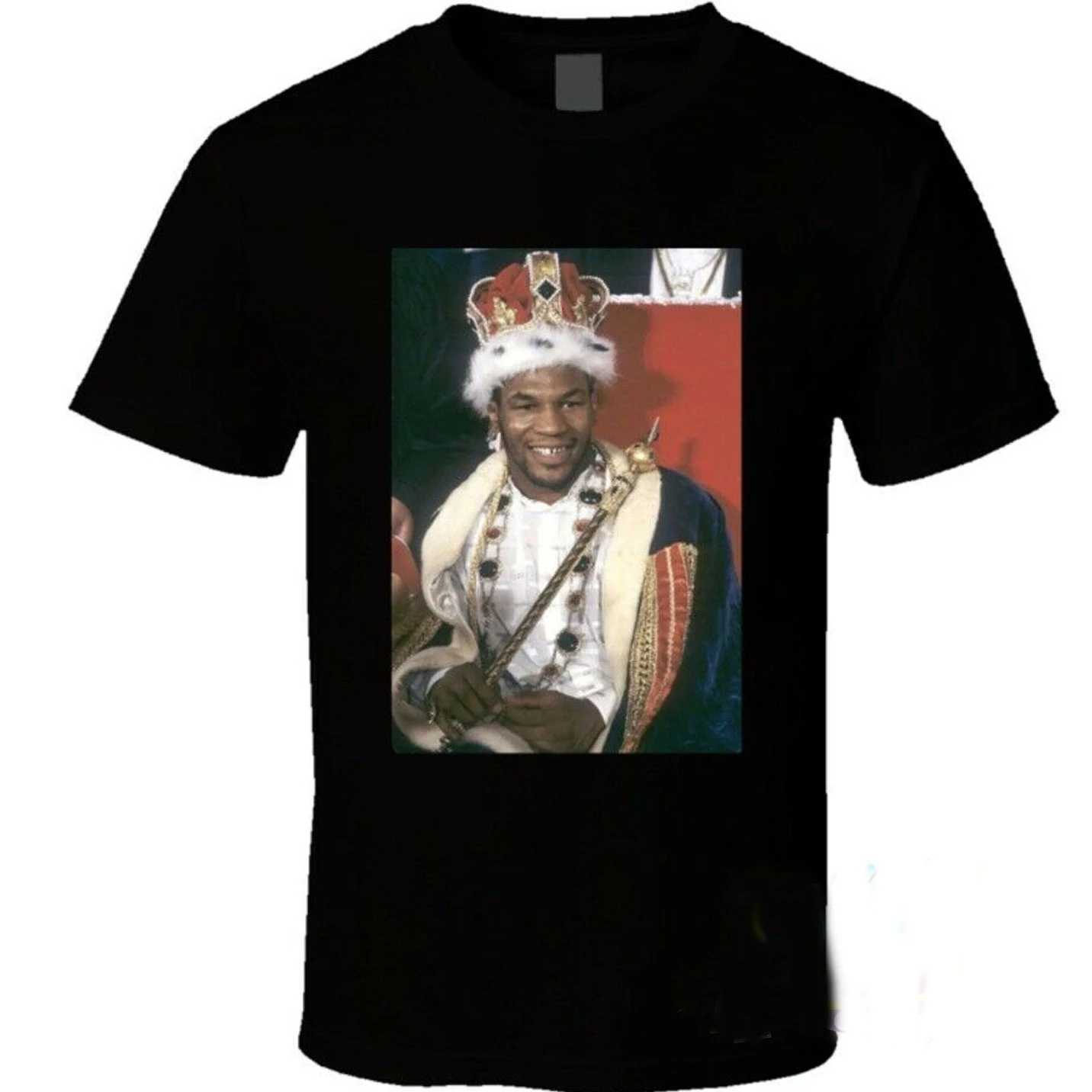 

Mike Tyson King Retro Boxer T-Shirt. Summer Cotton Short Sleeve O-Neck Mens T Shirt New S-3XL