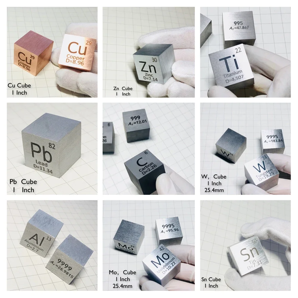 Элементный куб для дистилляции 25 4 мм 1 дюйм периодическая таблица коллекция