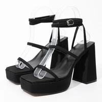 high heels platform sandals women 2022 fashion straps thick sole woman summer shoe shoes luxury womens