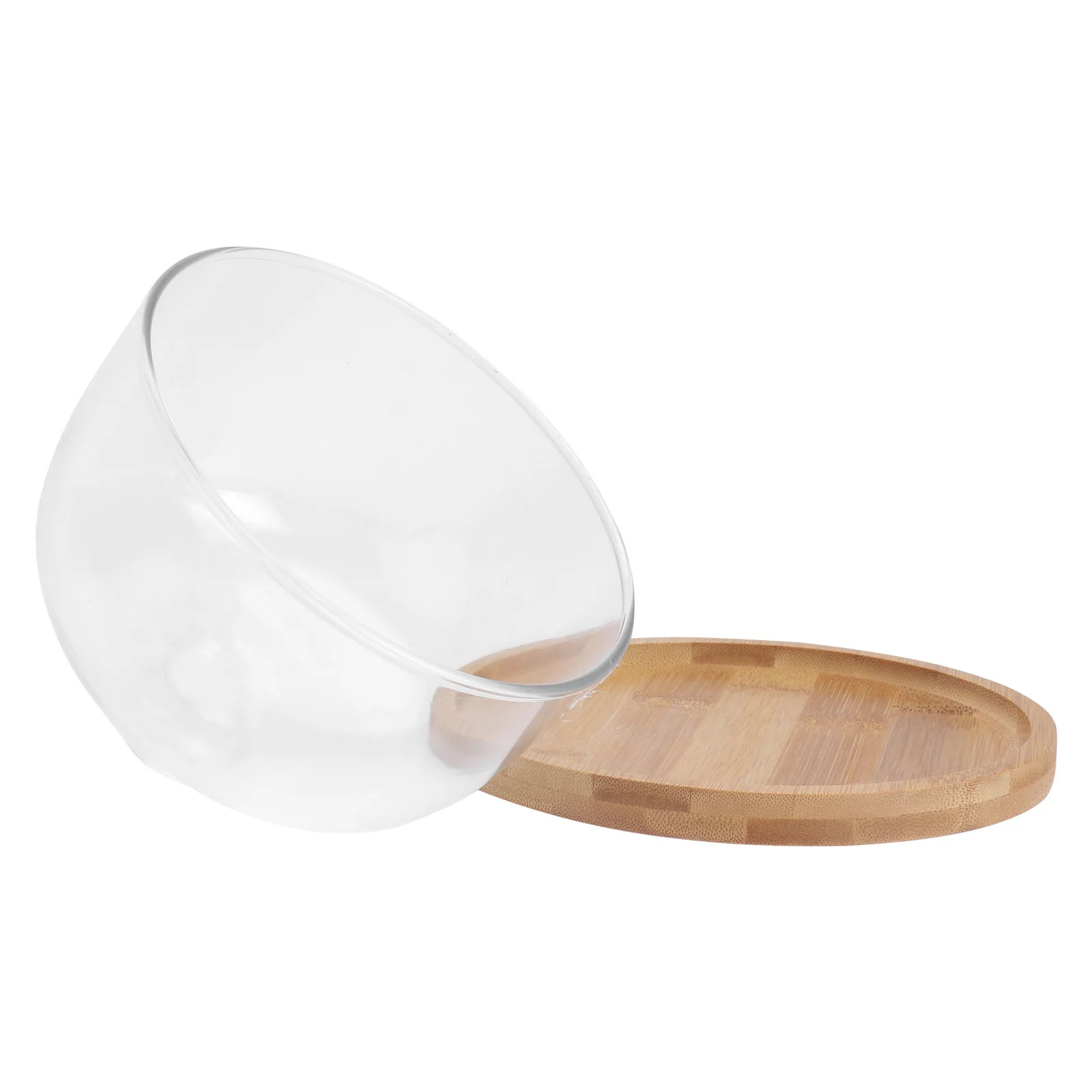 

Cake Dome Stand Cover Dessert Plate Display Tray Cupcake Mini Serving Wooden Holder Cheese Cloche Lid Platter Wood Bell Server