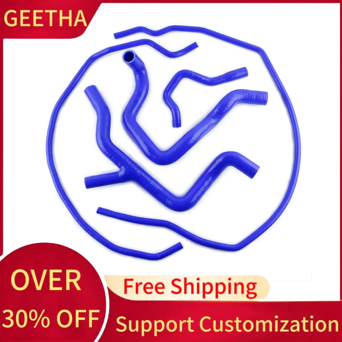 Для Ford Focus ST MK2 RS 2.5 ST225 2009 2010 2011 комплект силиконовых шлангов радиатора