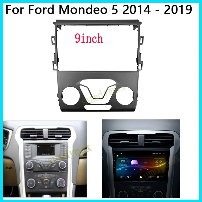 9inch car panel Trim Dashboard Panel Kit for ford mondeo Fusion 2013-2017 big screen Android Radio Dask Fascia