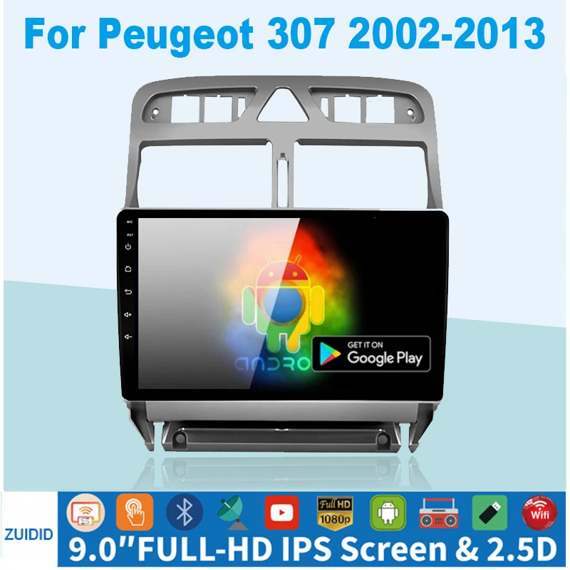 $598.00 Car Radio Android Gps Navigation Player For Peugeot 307 307CC 307SW 2004-2013 Multimedia Stereo WiFi Video 2din 2 DIN Autoradio