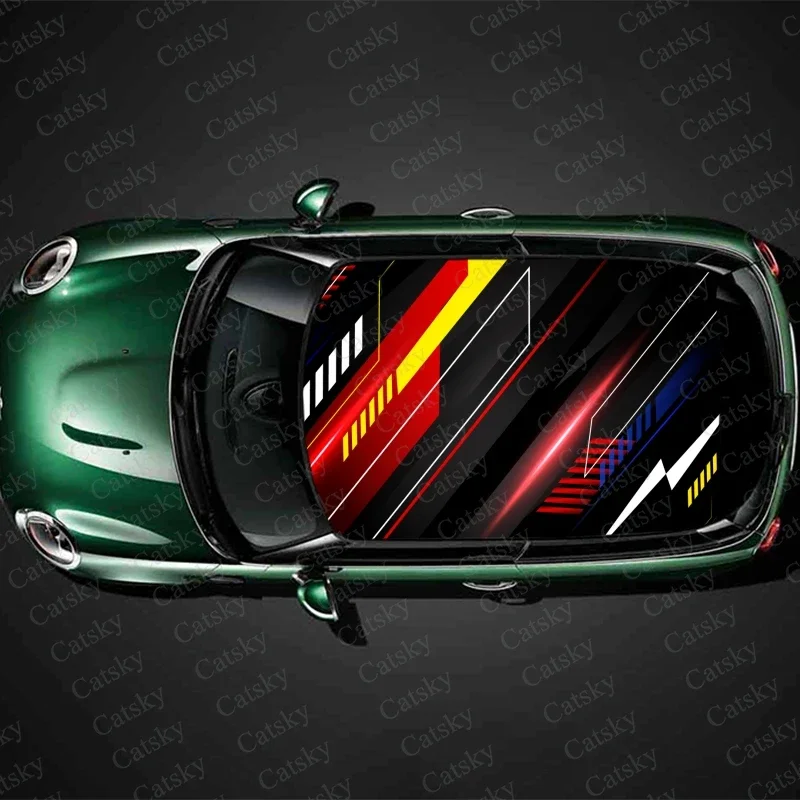Современная 3D геометрическая наклейка на крышу автомобиля оболочка аксессуары