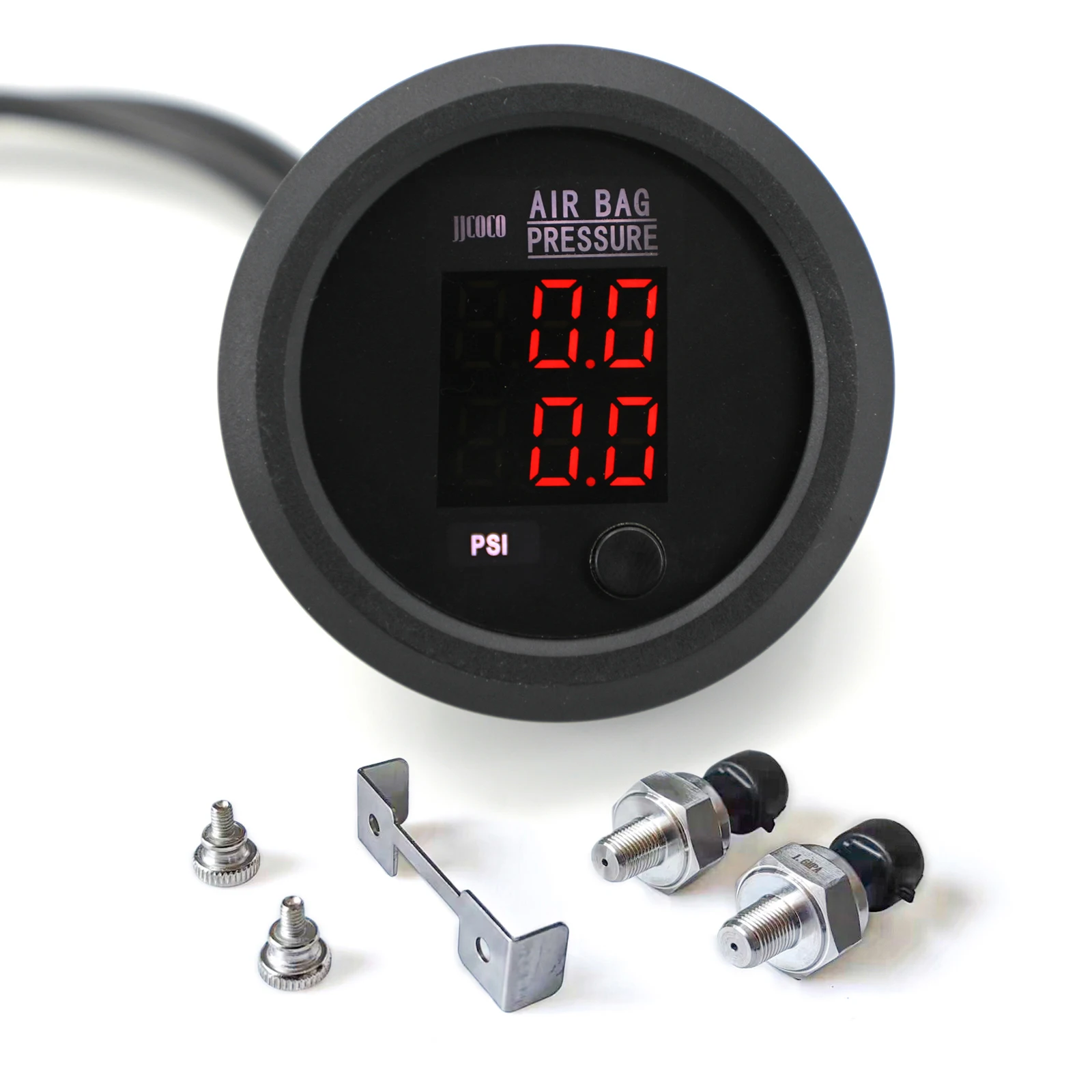 

Двойной 0-232PSI /16BAR S-Series, Ультратонкий Круглый 52 мм, красный, синий и белый