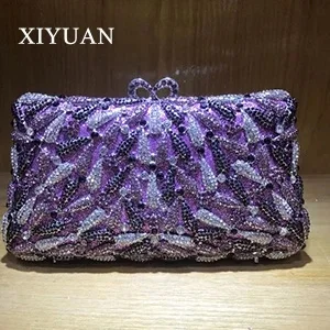 

Women green purple Crystal Handbags Purse Bridal Wedding Party Day Clutches cocktail Prom banquet evening bags clutch purse red