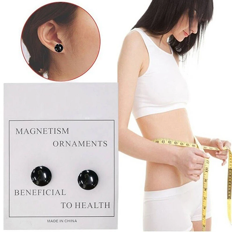 

1 Pair Magnetic Slimming Earrings Weight loss Body Relaxation Massage Slim Ear Studs Patch Health Jewelry Girls Women Best Gift
