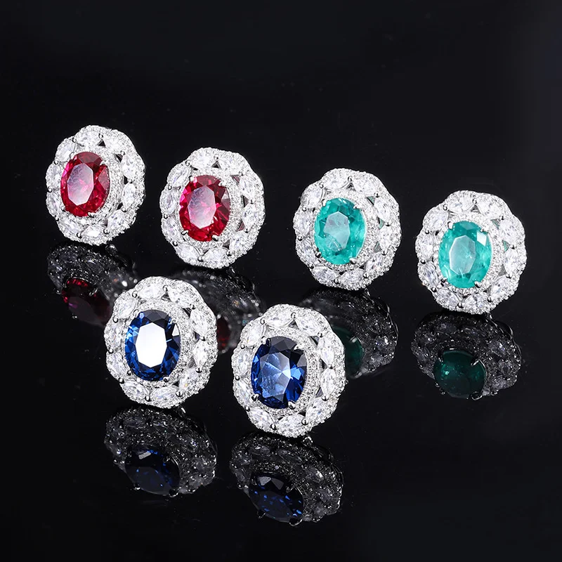 

Настоящие Роскошные брендовые настоящие драгоценности 2022 Новинка серебро пробы Tiktok с эмуляцией красочного сокровища женские высококачественные алмазные серьги
