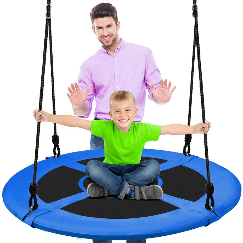 

Serene Life 40” Flying Saucer Swing with Hang Kit and Center Spinner