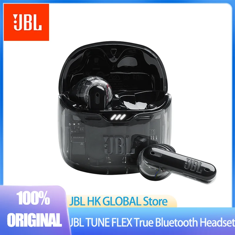 

JBL Original TUNE FLEX Mini Crystal Beans Wireless Bluetooth Headset Half In Ear Music Headset Active Noise Reduction Sport
