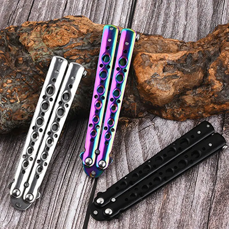Портативный складной нож-бабочка Balisong тренировочный карманный нож из