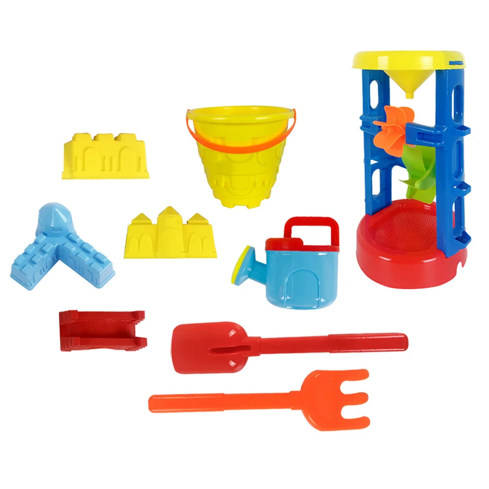 

1 Set of 9PCS Beach Set Outdoor Sand-digging Tools Set Mini Shovel Beach Kit Plastic Beach Accessories for Kids