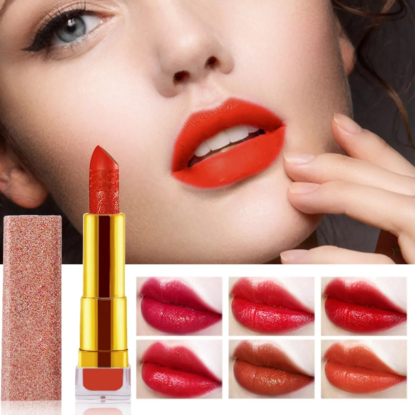 

NEW2023 Long Lasting Moisturizing Moisturizing Velvet Lipstick Sand Color Rotten Tomato Color Sculpted Lipstick Women Exclusive