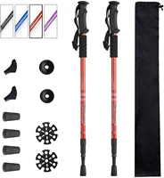 trekking poles shock absorbing adjustable hiking or walking sticks for hiking collapsible strong
