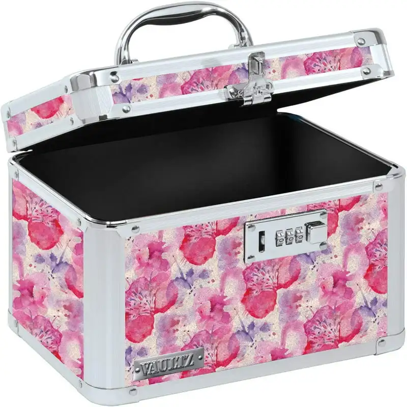 

Colors High-Security Floral Colored Locking Personal Storage Box - Keep Your Belongings Safe and Secure