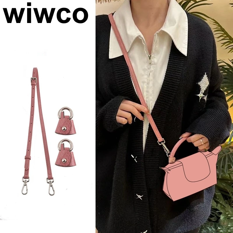 

Bag Straps Set For Longchamp Leather Accessories Diy Mini Transformation Punch Free Shoulder Crossbody Conversion