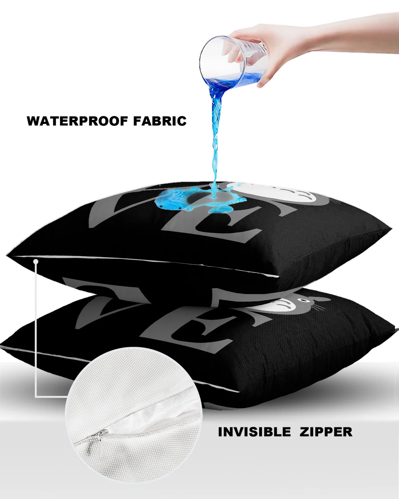 2/4 шт. декоративные водонепроницаемые наволочки для подушки |