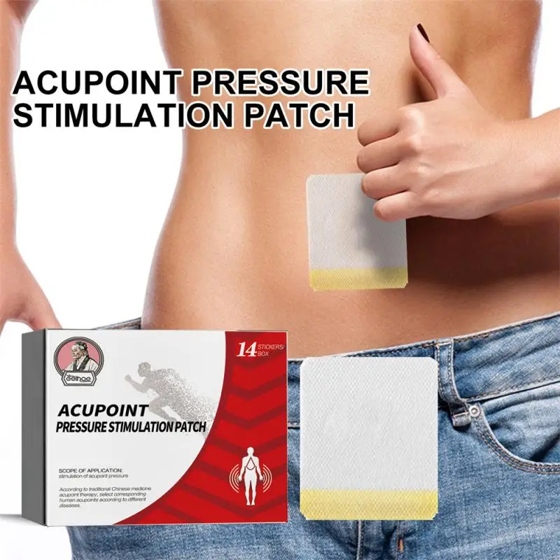 

14pcs Acupoint Pressure Stimulation Patch Non-woven Paste Leg Soothing Patches Massage Treat Reduce Varicose Vein Foot Care