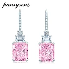 Женские серьги-подвески из серебра 925 пробы, 9 х11 мм