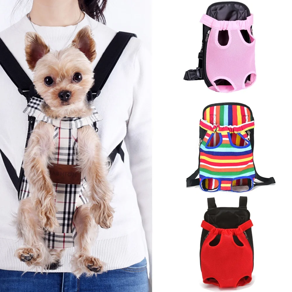 

Сетчатая Сумка для переноски собак, Воздухопроницаемый переносной ранец для путешествий и прогулок с собаками и кошками