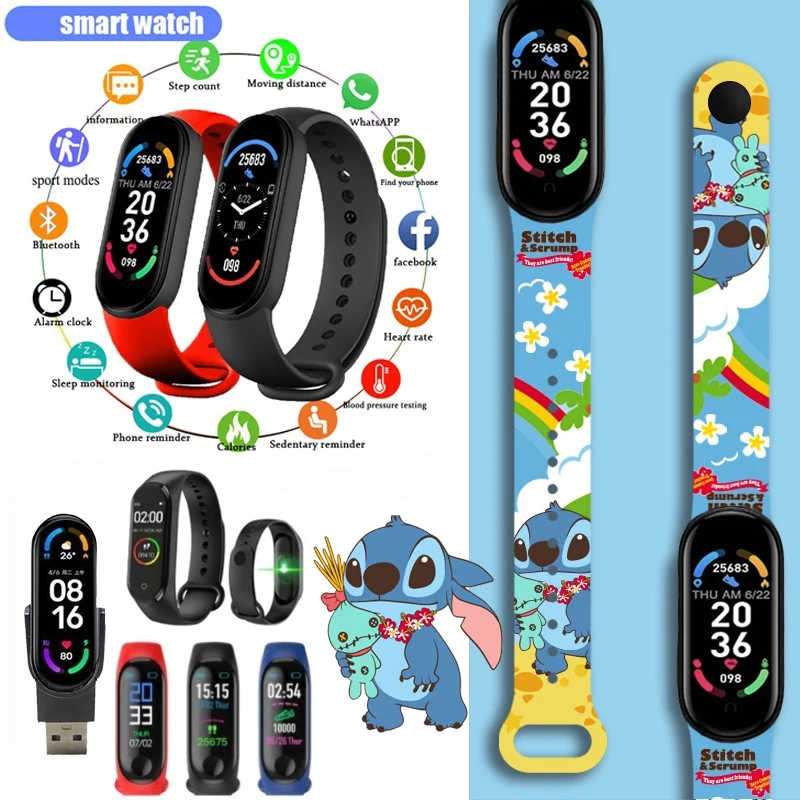 Смарт-часы Stitch часы с шагом Bluetooth синхронная информация о телефоне для мужчин и