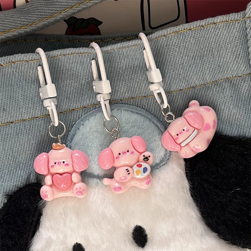 Креативная розовая подвеска в виде Свинки рюкзака наушников брелка для