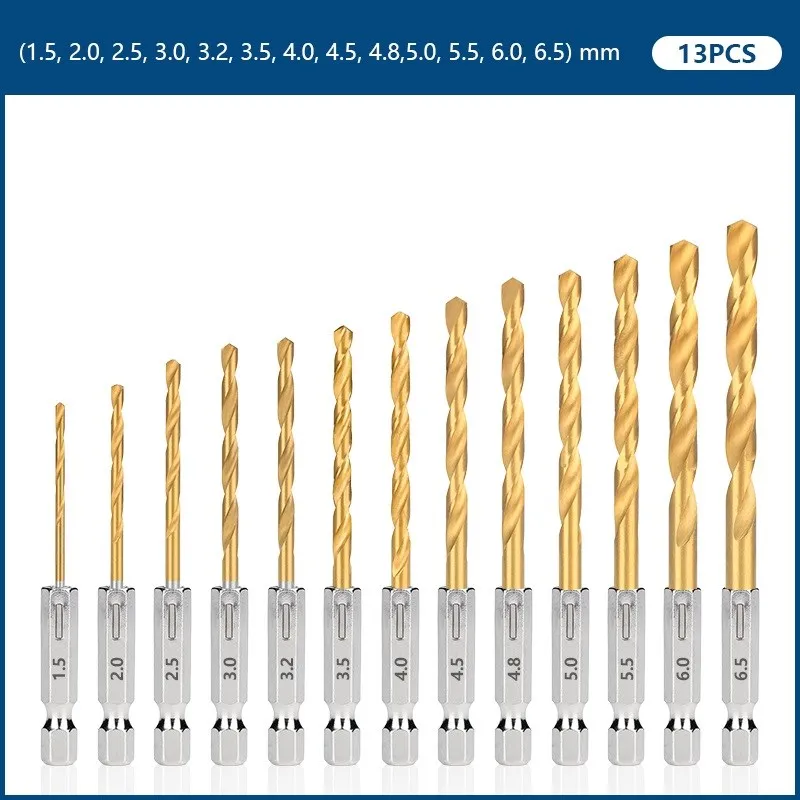 

Набор спиральных сверл XCAN 13 шт. 1,5-12 мм