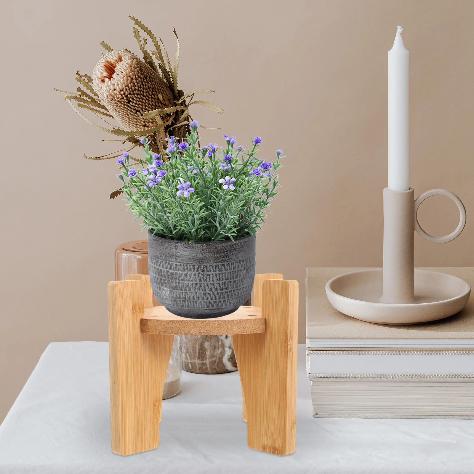 

Drink Dispenser Stand Wooden Drink Dispenser Stand Base Round Pedestal Drink Stand