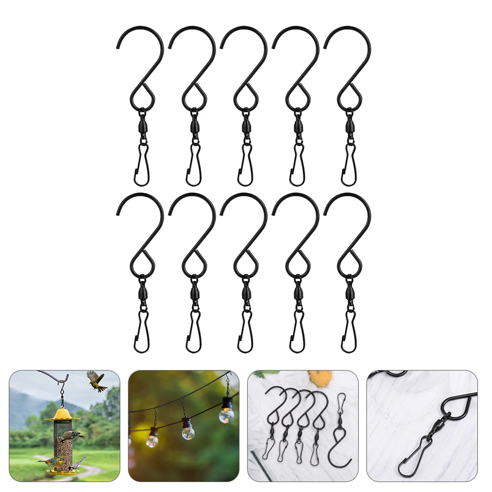 

Swivel Hook Hooks Wind Hanging Clip Clips Bird Hangers Hanger Snap Feeders Trigger Flag Chimes Chime Windsock Mobilecrystalwall