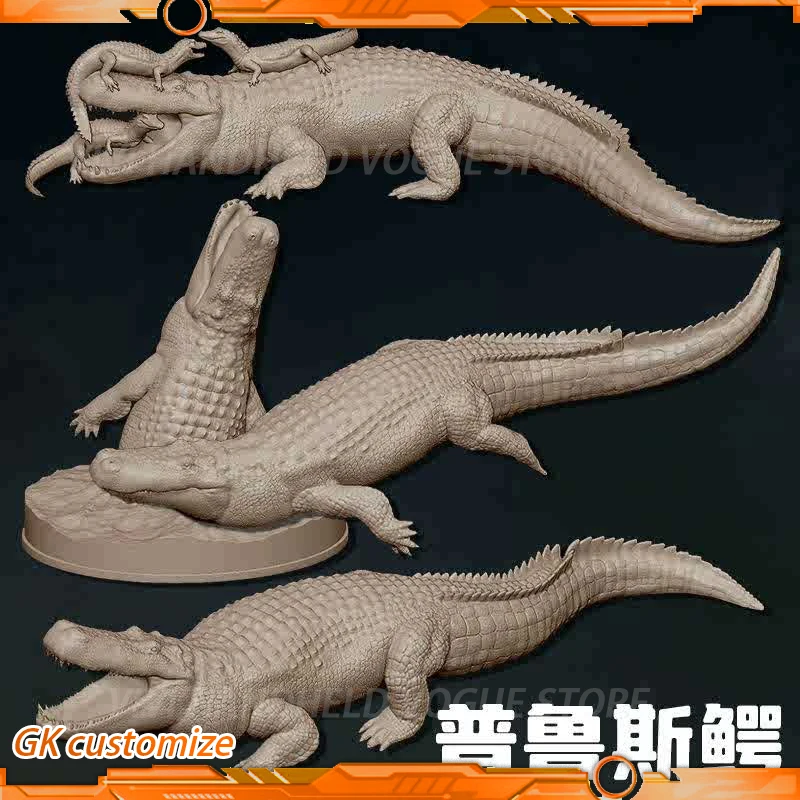 

1/35 28-32cm Purussaurus Model Toy Ancient Extinct Life Dinosaur Model Gk Customize Crocodylia Crocodile Prehistoric Crocodile