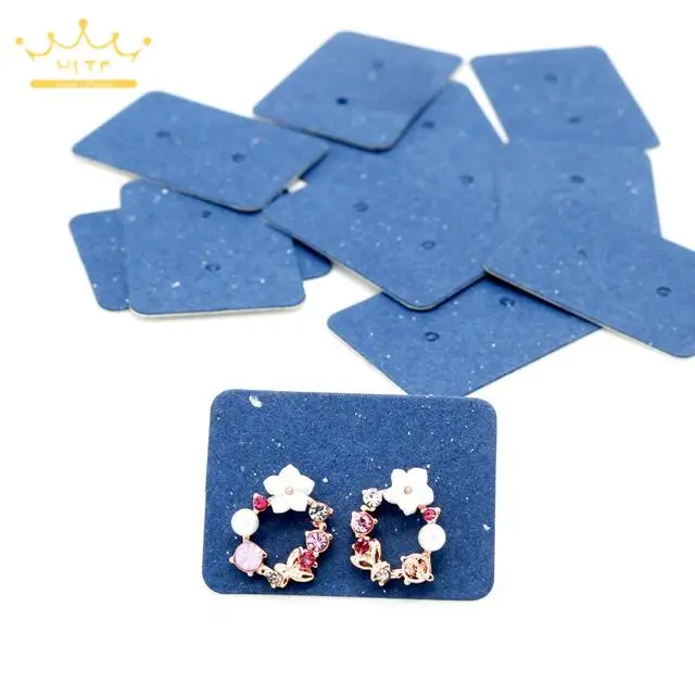 3 5*2 5 см 100 шт./лот серьги-гвоздики из крафтовой бумаги подвесная бирка для