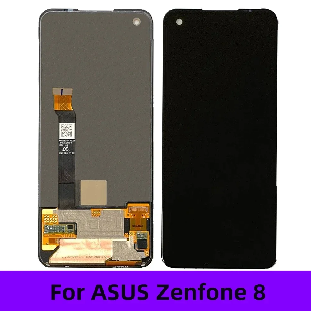 AMOLED для ASUS Zenfone 8 ZS590KS I006D ЖК-дисплей сенсорный экран с дигитайзером в сборе замена