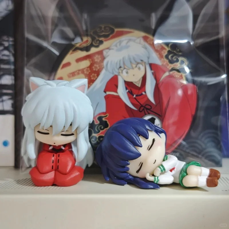Коллекционная фигурка Bandai Inuyasha Nemurase-Tai: Кикё, Санго, Шиппо, Сэссёмару, Мику, 4 см, сидячие, милые, ПВХ, для декора стола, в наличии (art.: 3920dad14ed95) - 3920dad14ed95