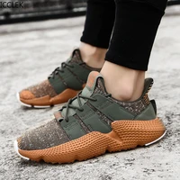 2022 springsummer mens korean style trend breathable fashion running shoes thick sole height raising casual sneakers