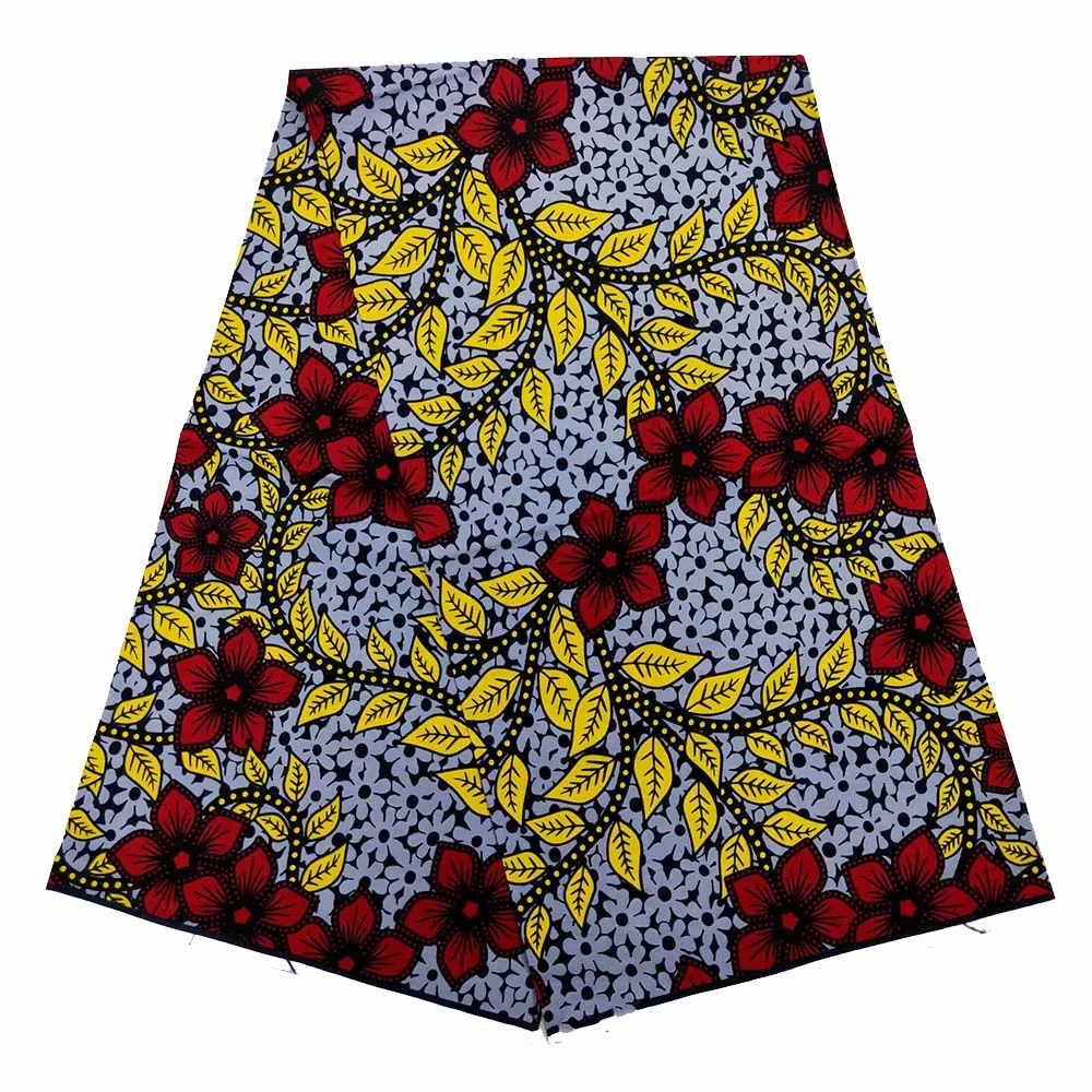 

New 100% Cotton Real Wax Ankara Prints Batik Fabric African For Sewing Dress Craft Material Tissue Patchwork Garment Accessory