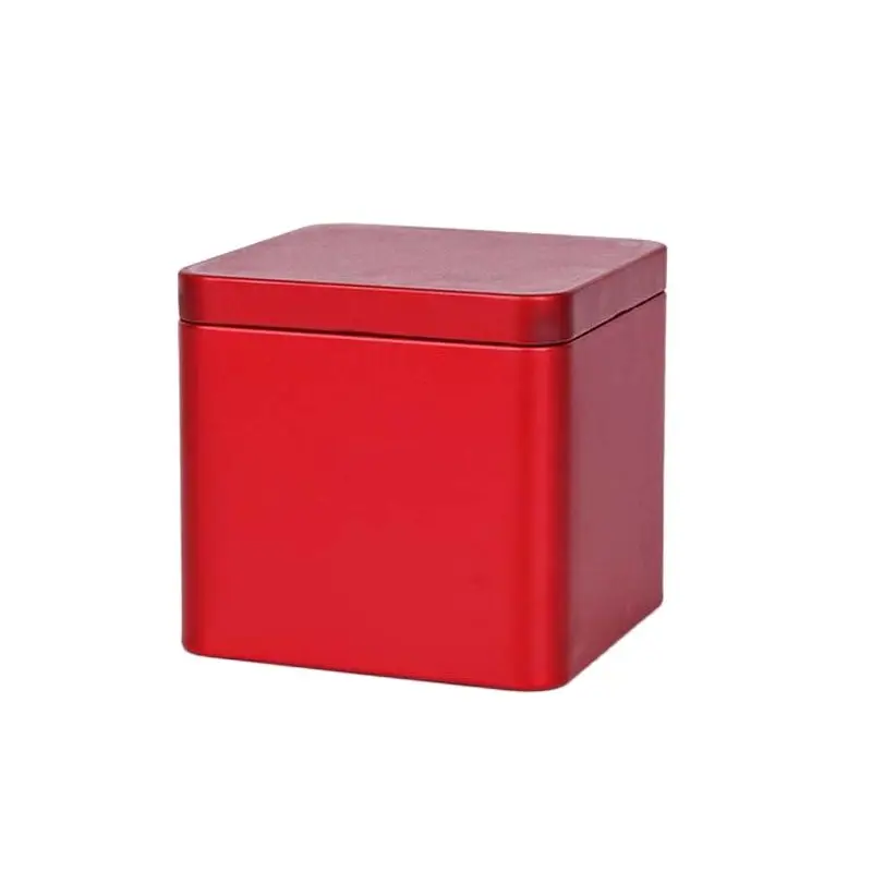 

Airtight Metal Cookie Gift Packing Square Shape Can Custom Colored Small For Comestic Products Sublimation Tin Box