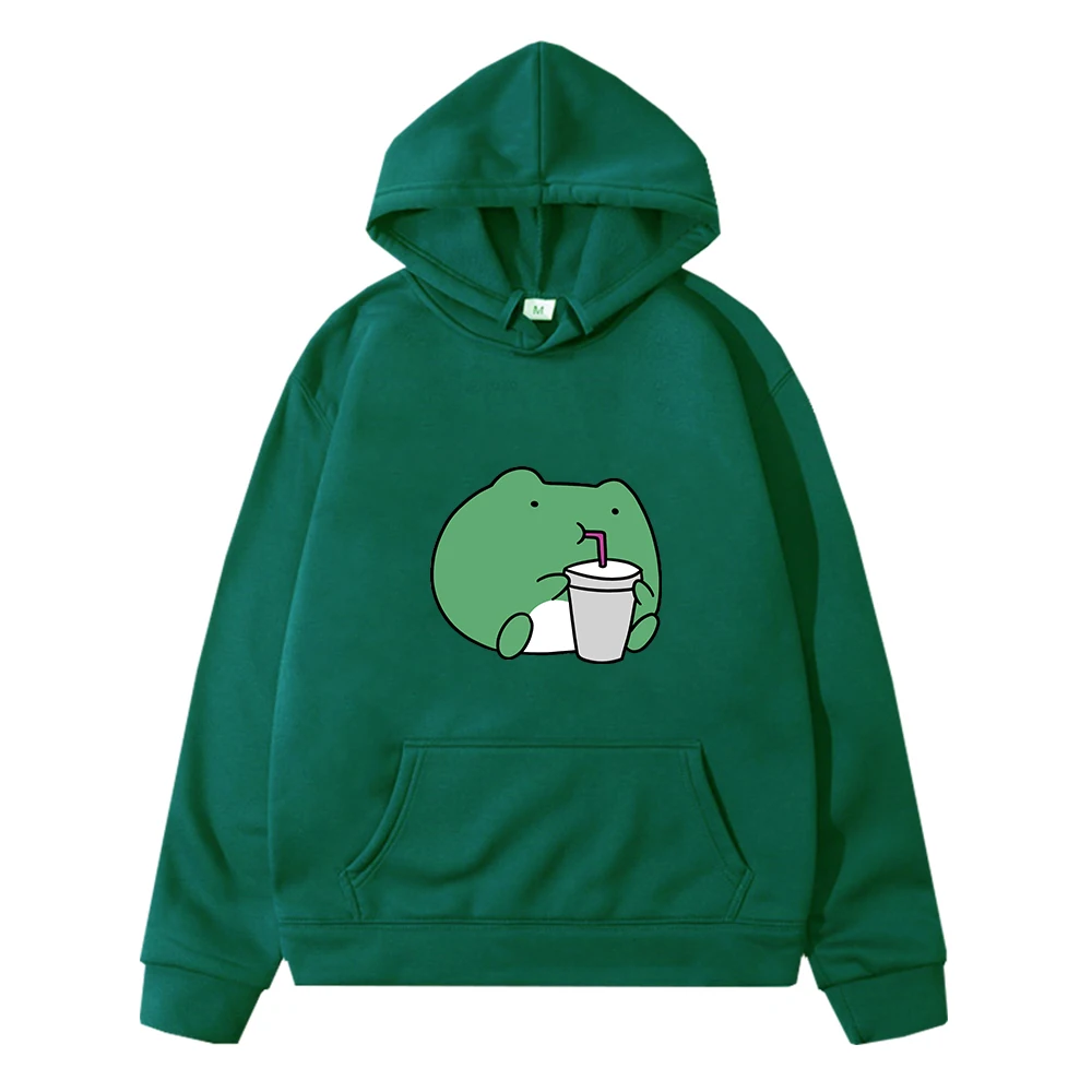 

Frog Hoodies for Girls Baby Boy Clothes Harajuku Long Sleeve Hooded Kids Kawaii Hoodie Spring Autumn Pocket Pink Sweatshirts Top