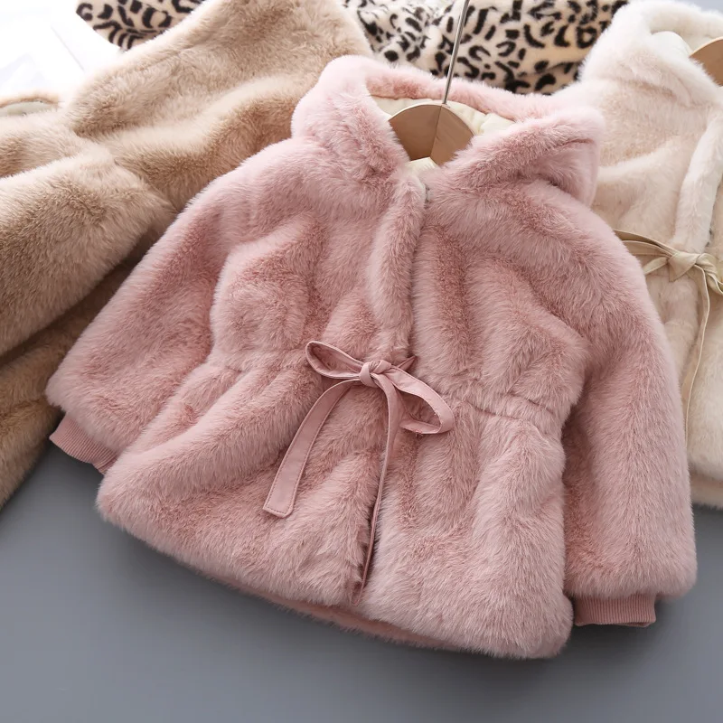 Купи Baby Girl Clothes 2022 New Jacket For Kids Winter Clothing Children Plus Velvet Thicken Cotton Coat Fashion Hooded Coat 1-5 Year за 720 рублей в магазине AliExpress