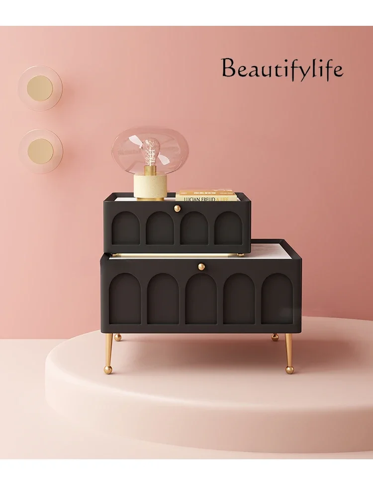 Прикроватная тумбочка в скандинавском стиле простой прикроватный шкаф для