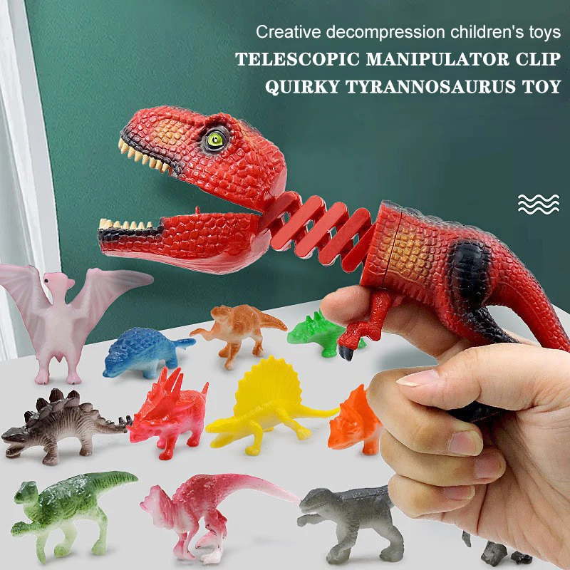 

Выдвижной игрушечный захват для динозавров, 1 шт., игрушка-захват для когтей, игрушка для динозавров, игрушка для укусов, игрушки для динозав...