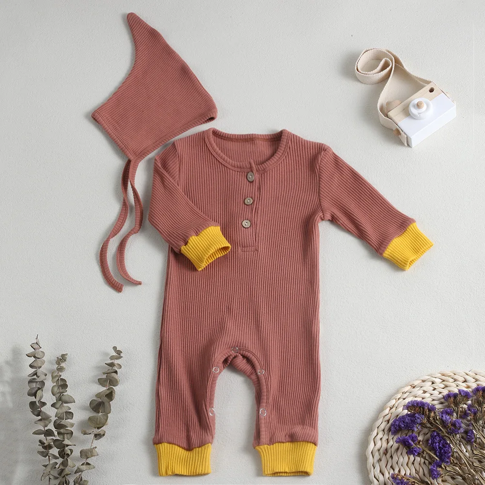 0-24M Baby Jumpsuit Striped Baby Boy Girl Clothes Simple Fashion Newborn Romper Cotton Long Sleeves Baby Clothing Kid Clothes