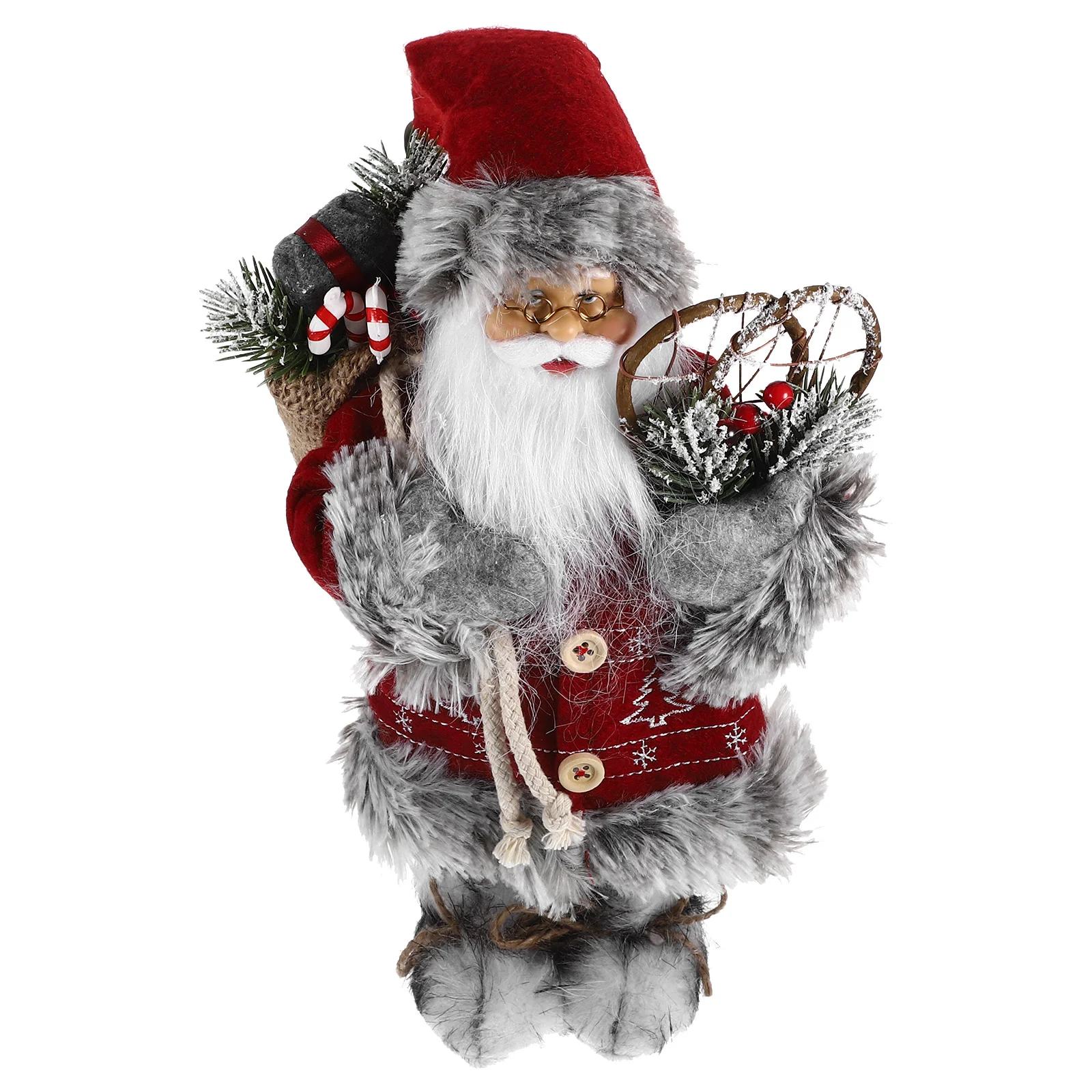 

Christmas Santa Novelty Mini Desktop Xmas Cute Chic Santa Claus Figurine