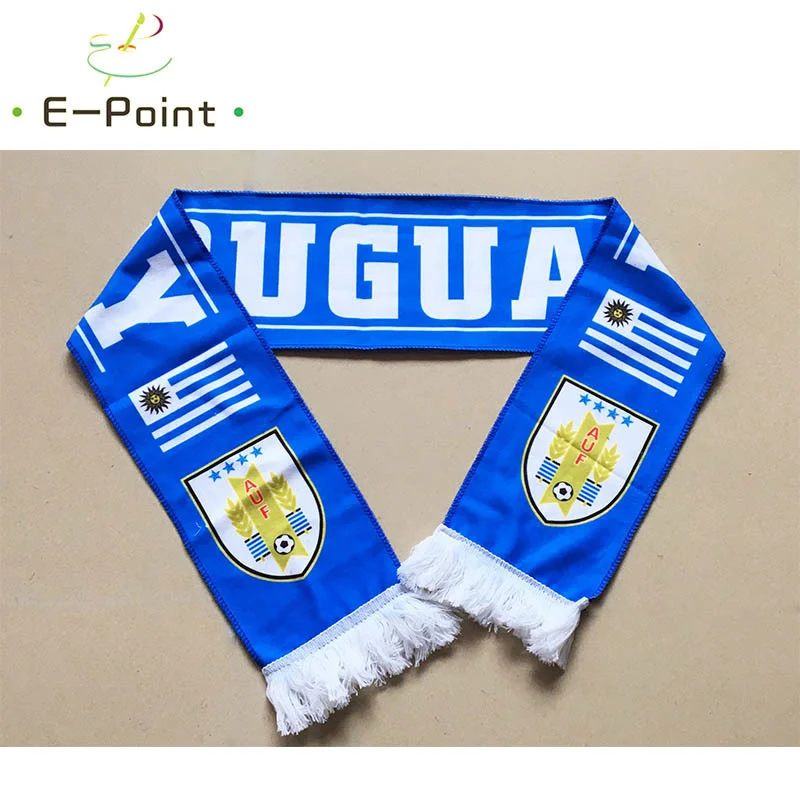 

145*16 cm Size Uruguay National Football Team Scarf for Fans 2022 Football World Cup Russia Double-faced Velvet Material