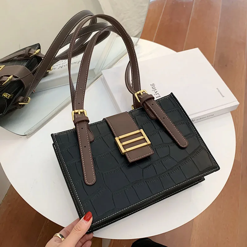 

New Style Women Shoulder Bags Luxury Designer Crocodile Pattern Hand Bags Womens 2020 Vintage Ladies Handbags Bolsas Feminina
