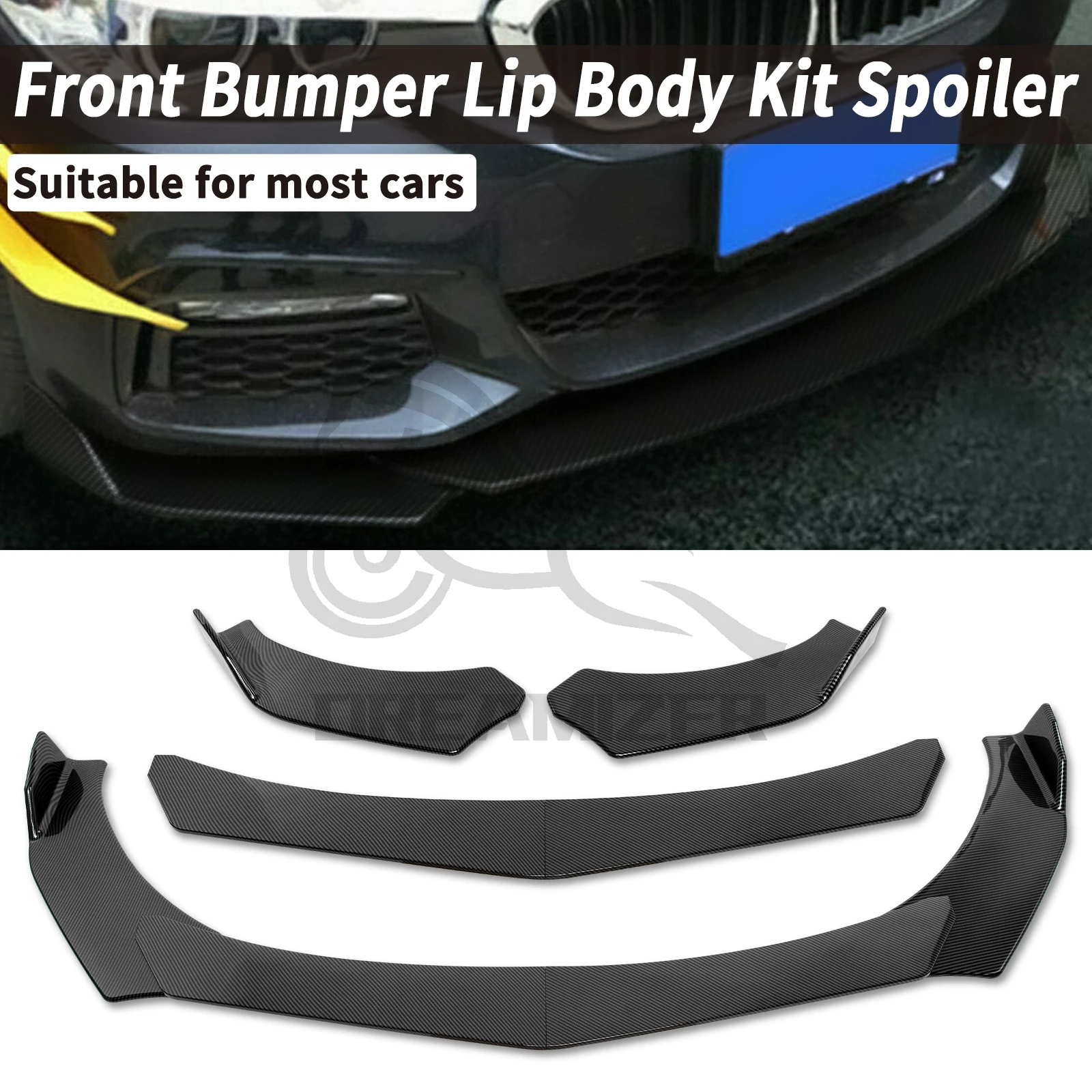 

Сплиттер для переднего бампера, спойлера + стойки для Acura TLX, комплект для кузова подбородка, защитная крышка, автомобильный диффузор, аксессуары