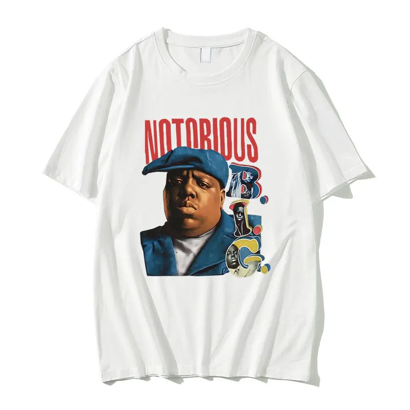 

The Notorious Big Tshirt Biggie Smalls Hip Hop Rock Style T-shirt Men Women Casual Oversized T Shirts Men's Cotton Short Sleeve