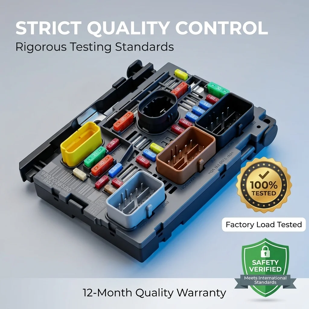Фото НОВИНКА Для Peugeot 3008 407 5008 Citroen 407/407SW/RCZ C5/X7 C4 9675877980 9807028580 Блок предохранителей двигателя BSM R02 Модуль №4