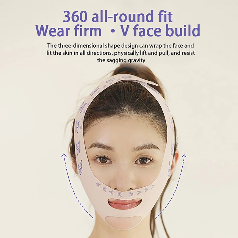 Лифтинг лица и укрепляющая маска V-line для похудения дышащий V-образный ремешок